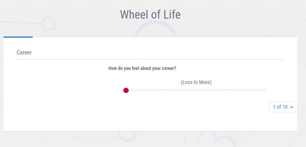 wheel of life - interactive content