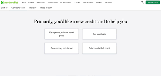 Interactive content credit card selector