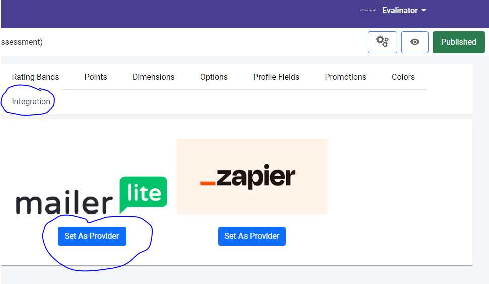 MailerLite Evalinator Integration