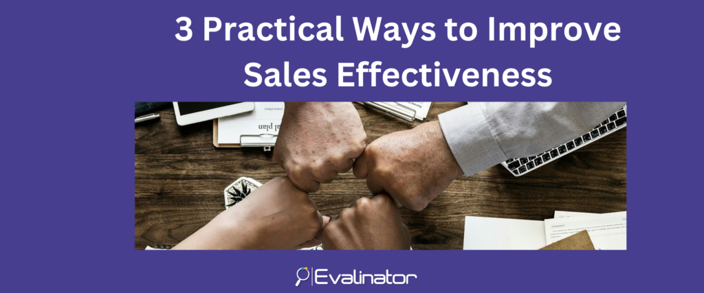 improve sales effectiveness
