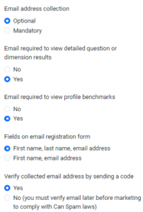 email capture options