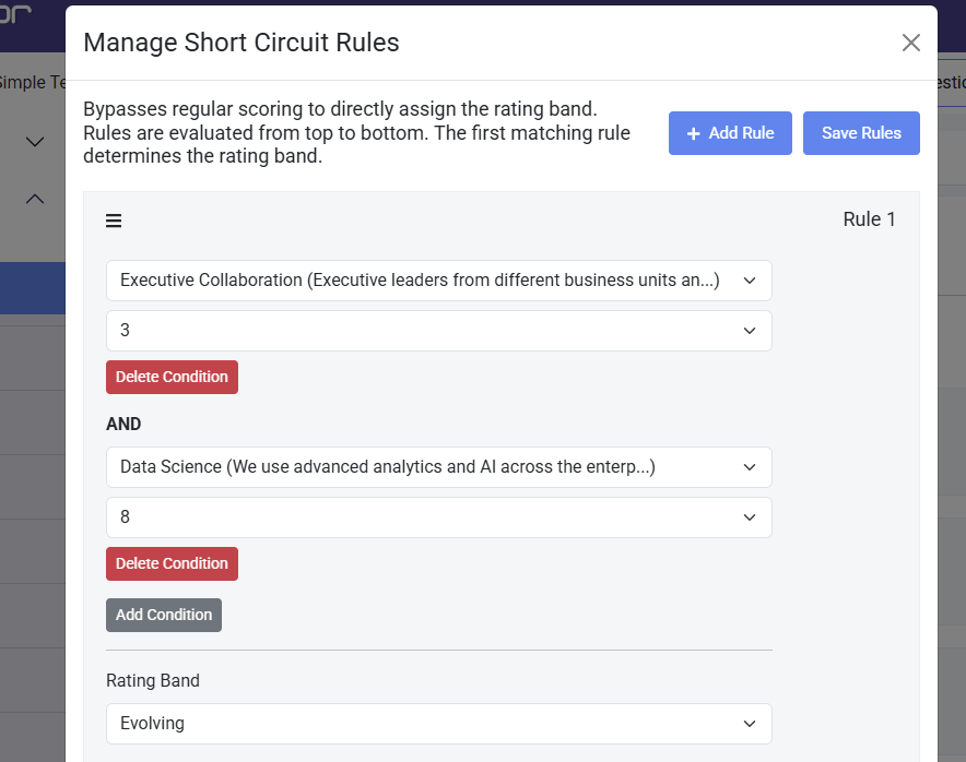 short circuit AND rules step 3