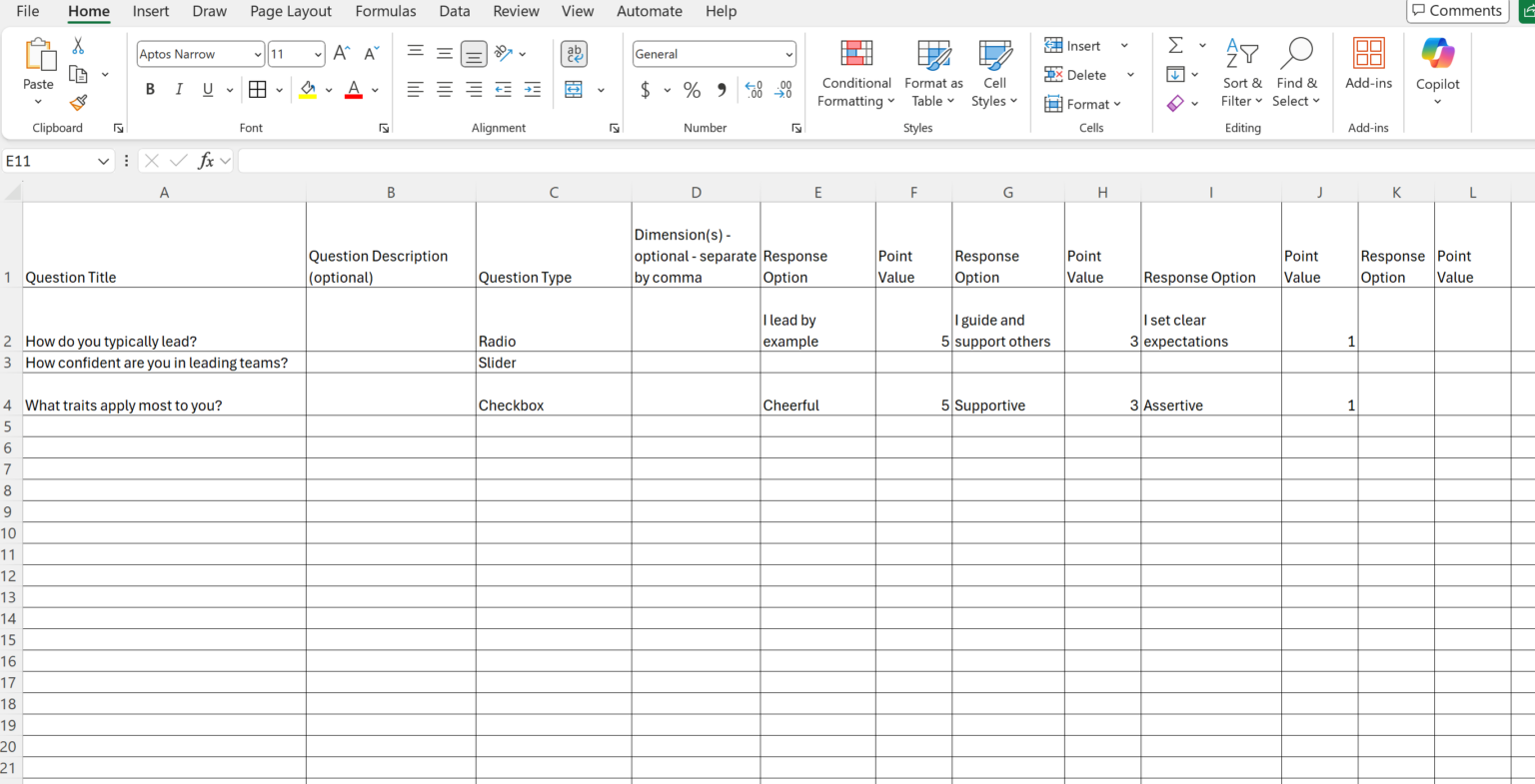 Example Spreadsheets Questions How to Upload Assessment Questions From a Spreadsheet in Minutes ...