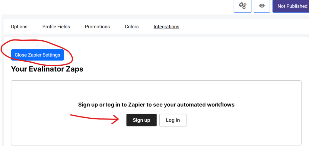 Zapier step 2